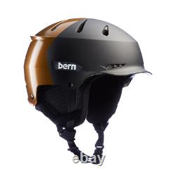 Casque de ski et snowboard Bern Hendrix MIPS style chapeau en cuivre, taille large.