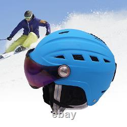Casque de ski portable avec lunettes Casque de snowboard ultraléger pour l'hiver