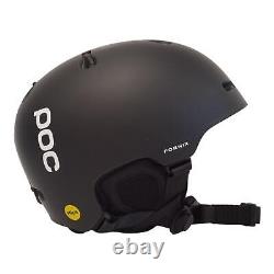 Casque de ski/snowboard POC Men's Uranium Matte Black Fornix MIPS XS/S RRP165 Neuf