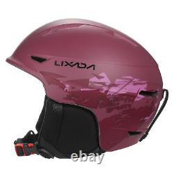 Casque de snowboard Lixada avec cache-oreilles amovibles pour hommes et femmes - Casque de ski de sécurité