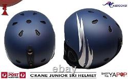 Crane Ski Helmet Junior 52-56cm (45669) Marine Blue Bnib Skiing Snowboarding