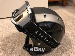 Indigo Ski Helmet Large 58-62cm Avec Les Lunettes Assorties