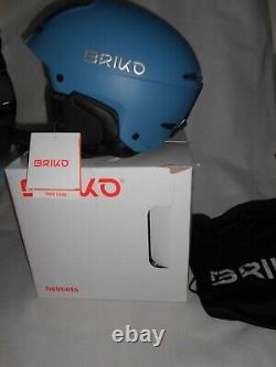 Nouveau casque de ski, snowboard/sports d'hiver Briko FAITO Matt Cameo Bleu Gris taille M/L