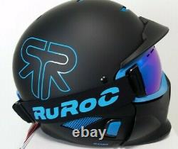 Nouvelle Marque Ruroc Black Ice Rg1-dx Ski Snowboard Taille Casque Yl/s