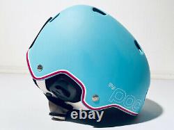 Performance maximale par casque de ski POC turquoise avec attache récepteur taille S