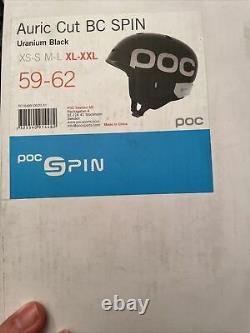 Poc Auric Coupe Country Spin Ski Helmet In Black Xl-xxl (59-62cm) Nouveau In Box