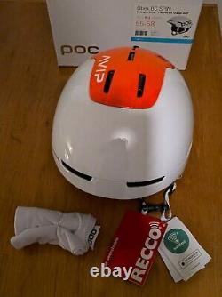 Poc Obex Bc Backcountry Spin Ski / Casque De Snowboard Hydrogène Blanc / Orange M-l