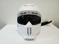 Rouroc Rg1-dx Ghost White M/l Casque De Ski De Snowboard Avec Shockpods Bluetooth Audio