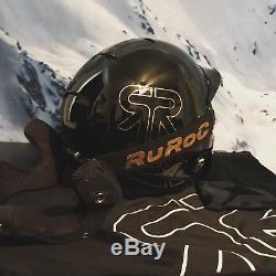 Ruroc Rdx-rg1-dx Casque Ski / Snowboard Titan (m / L) Noir / Or Avec Shockwave