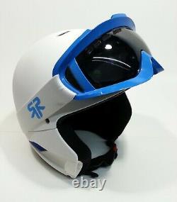Ruroc Rg-1 Rg1 Full Face Snowboard Ski Helmet Blanc Ice Blue Size Medium Large