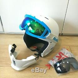 Ruroc Rg1-dx Casque De Ski / Snowboard Blanc / Bleu M / L