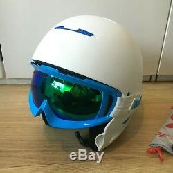 Ruroc Rg1-dx Casque De Ski / Snowboard Blanc / Bleu M / L