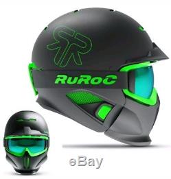 Ruroc Rg1-dx Casque De Ski / Snowboard Noir Viper M / L (57-60cm) Prix Conseillé £ 245