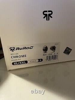 Ruroc Rg1-dx Chrome Asian-fit Xl/xxl Avec Shockpods Et Maglens De Transition
