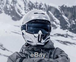 Ruroc Rg1-dx Chrome XL Casque De Ski / Snowboard Avec Sacoche / Etui Weather Lens