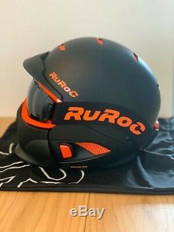 Ruroc Rg1-dx Ski / Snowboard Casque Noir Nova Taille Yl / S (54-56cm)