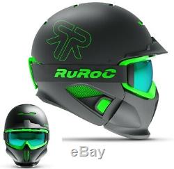 Ruroc Rg1-dx Ski / Snowboard Casque Noir Viper Yl / S (54-56cm)