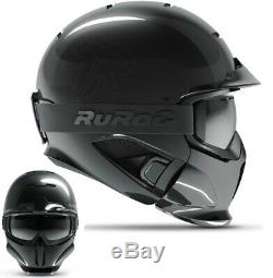 Ruroc Rg1-dx Ski / Snowboard Casque Onyx Casque M / L (57-60cm)