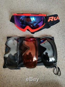 Ruroc Supernova Rg1-dx Ski / Vélo / Casque Snowboard + Plusieurs Extras (m / L)
