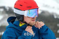 Smith Level Hommes Casque Ski Snowboard Snow Matte Lava/noir 51-55cm New Rrp£160