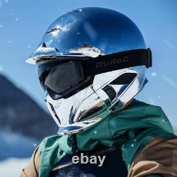 Tout Nouveau Ruroc Rg1-dx Chrome Ski Snowboard Helmet Taille XL