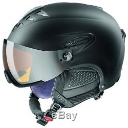 Uvex Unisex Hlmt 300 Ski Helm Ski Helm Inkl. Visier Tapis 55-58 CM Schwarz Neu